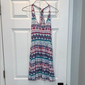 Colorful Patterned Mini Dress